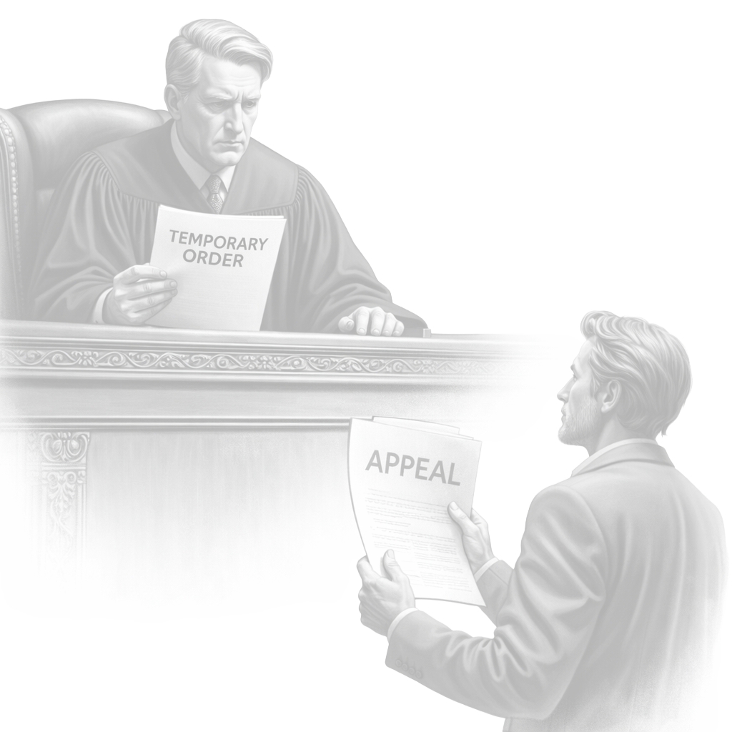 Appealable Temporary Orders