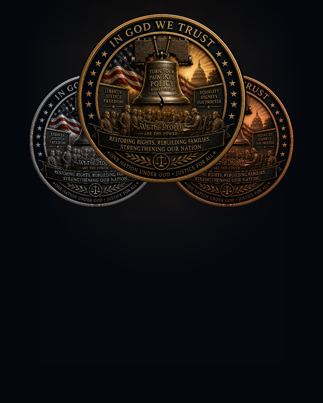 Family rights commemorative challenge coin collection